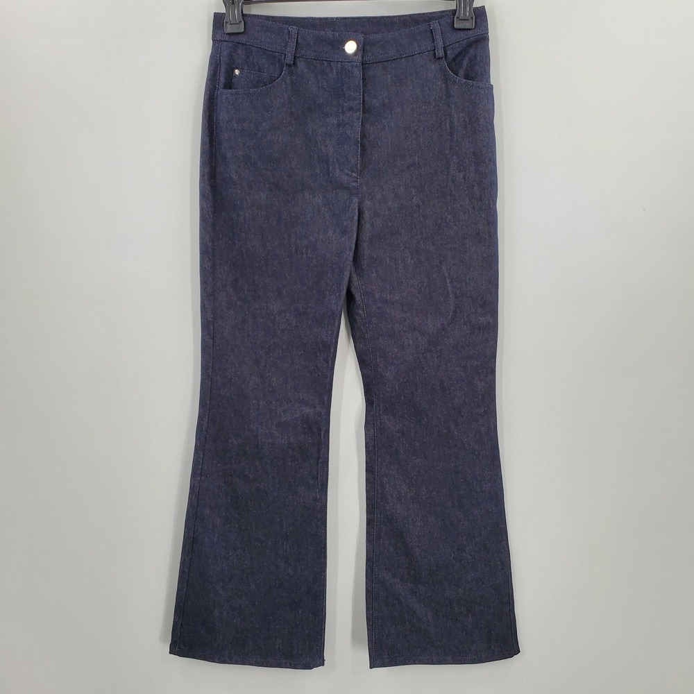 Women's Akris Punto Boot Cut Dark Wash Jeans Size 6
